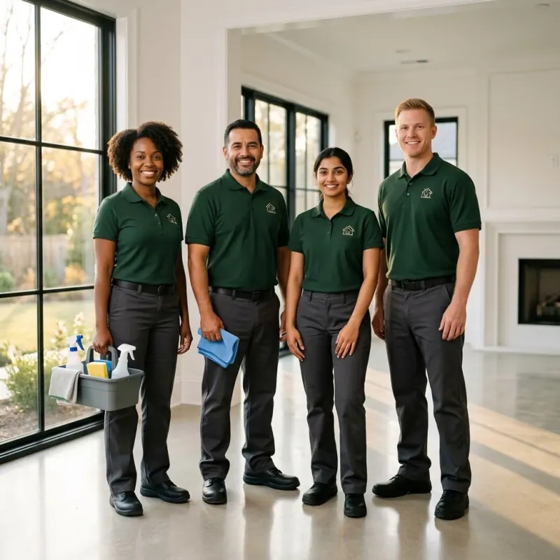 The Magnolia Construction Cleaning team in branded uniforms